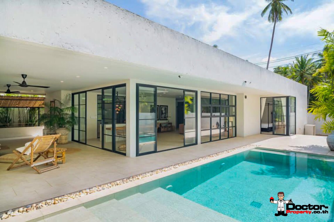 2 Bedroom Pool Villa just 50 metres to the Beach in Leam Sir, Koh Samui – For Sale